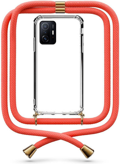 Mobile Phone Case Transparent Strap Coral Xiaomi Mi 11T Pro