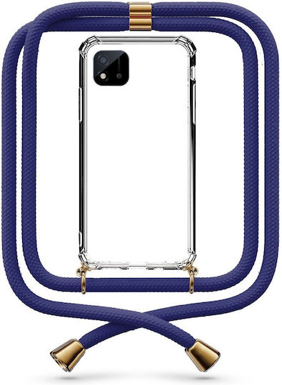 Husă Telefon Transparentă Cu Șnur Albastru Închis Realme C11 2021