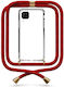 Handyhülle Transparent Maroon Huawei P40 Lite