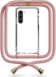 Θήκη Κινητού Διάφανη Κορδόνι Gold Galaxy S23 Plus