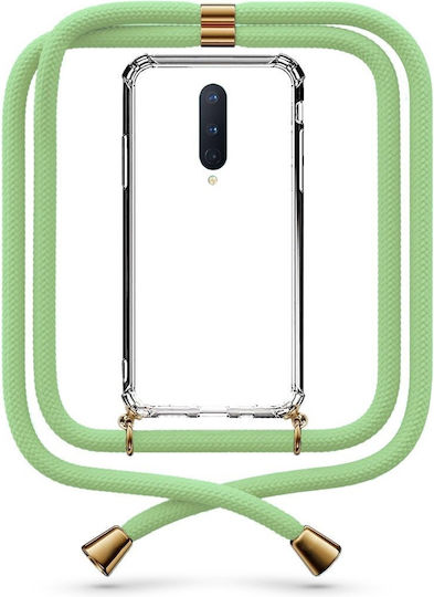 Θήκη Κινητού Διάφανη Κορδόνι Lime Green Oneplus 8