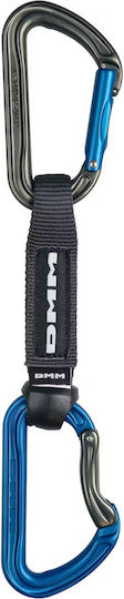 Dmm Shadow Quickdraw Climbing Express 12cm Titanium Blue