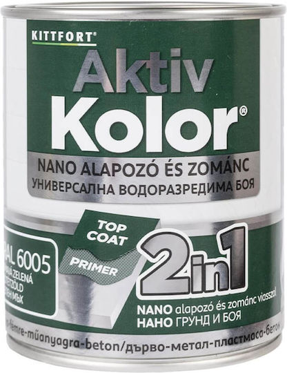 Vopsea 2în1 Aktiv Color Ral6005 Verde Mușchi