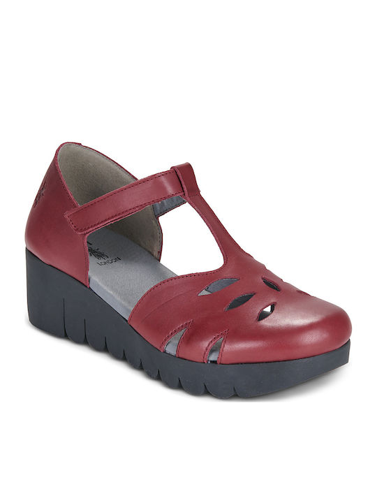 Fly London Women's Burgundy Platforms