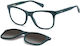 Polaroid Frauen Brillengestelle mit Rezept Pld 6202/cs Pyw Clip-On Grünes Grau