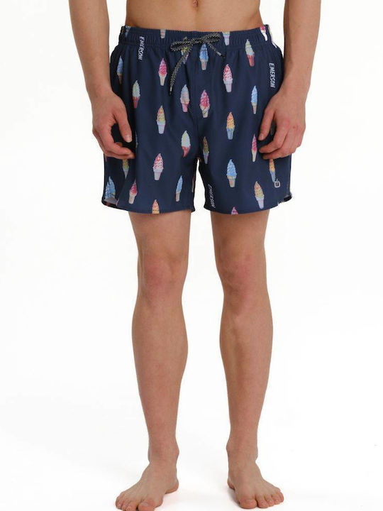 Emerson Men's Swim Shorts Blue with Patterns
