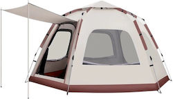 Cort Camping Igloo Alb 5 Persoane Cort Camping Igloo Alb 5 Persoane