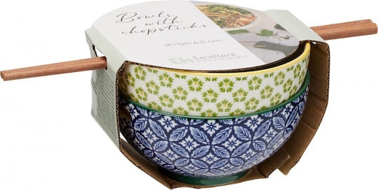 Excellent Houseware Μπωλ Σερβιρίσματος Στρογγυλό Κεραμικό με Διάμετρο 13εκ. 2τμχ