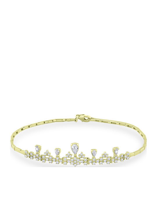 Ortaxidis Women's 14K Gold Bracelet with Zircon