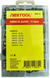 NexTool Σετ Κασετίνα με Παξιμάδια 72τμχ