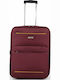 RCM Travel Suitcase Cabin Fabric Burgundy with 2 Wheels Height 55cm