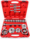 Set Extractor Silentbloc Rulmenți Butuc Adaptoare 50-102mm 34 Bucăți Gebo Tools