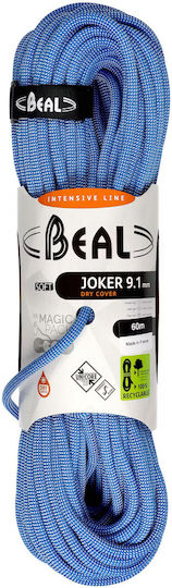Beal 38758 Dynamic Climbing Rope with Length 60m Blue
