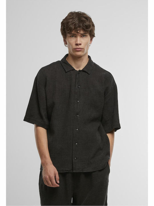 Kurzärmeliges Herrenhemd Black