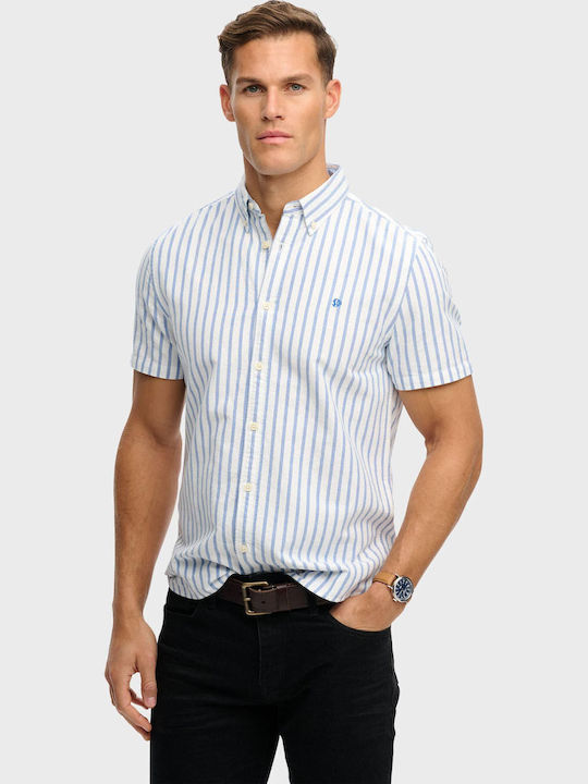 Superdry Oxford Κοντομάνικο Βαμβακερό Πουκάμισο...