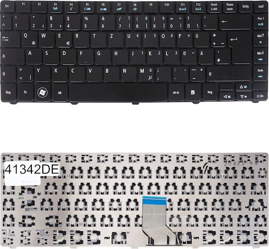 German Laptop Keyboard For Acer Travelmate 8481 Tm8481 Gateway Id49 Id43 Id43a Id43a03c V117102ak2 Pk130dg2a18 V117102as1 V117102rs1 De Black Code 41342de