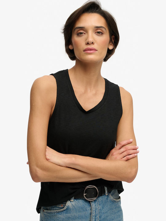 Women's Cotton Sleeveless Blouse Black