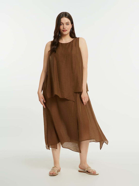 Rochie De Vară Midi Pentru Nuntă Botez Maro