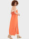 Summer Maxi Dress Langoustino