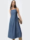 Summer Midi Denim Dress Blue 10065648 M10