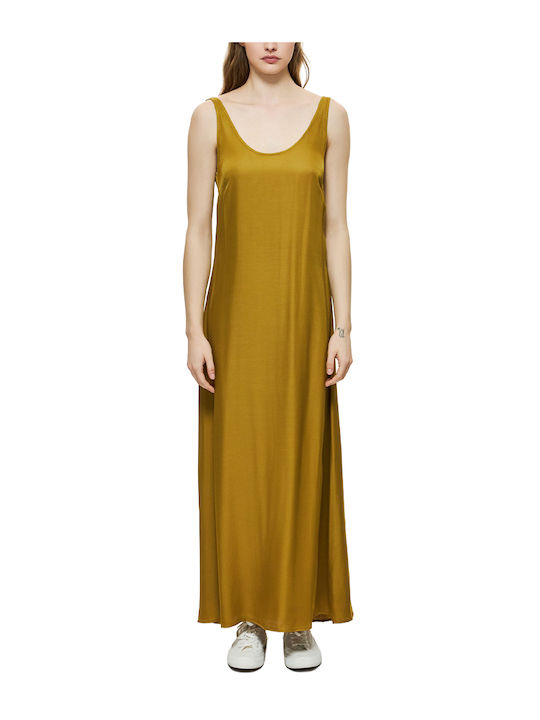 Sommer Maxi Damenkleid Olive