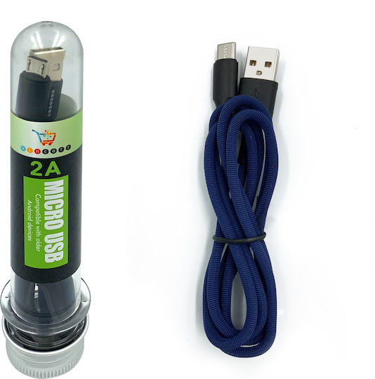 Cablu Micro USB Tip Regular USB 2.0 Albastru 1m Ω5090306-003 1 Bucată