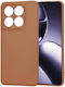 Xiaomi Mi Back Cover Σιλικόνης Καφέ (Xiaomi 14T Pro)