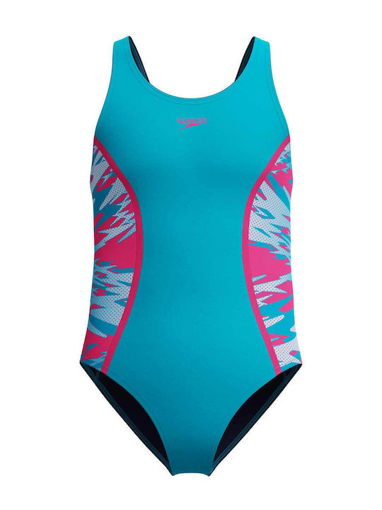 Speedo Παιδικό Μαγιό Ολόσωμο Blue/pink