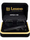 Legend Accessories Cufflinks Made Of Steel In Black Colour