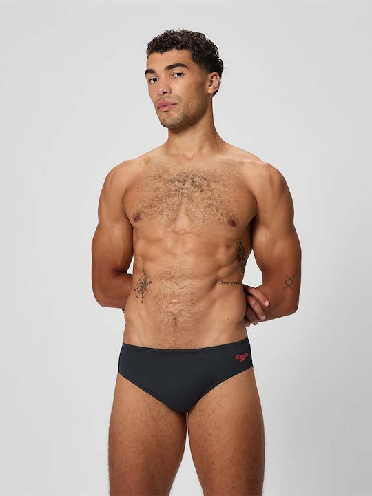 Hyperboom Herren-Bademode Slip Schwarz - Rot