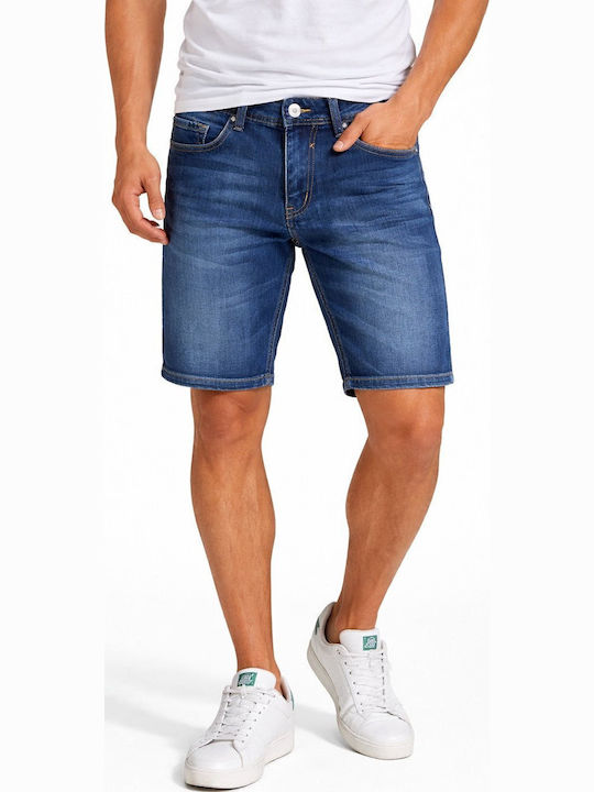 Leox Jeans Ανδρική Βερμούδα Τζιν Μπλέ