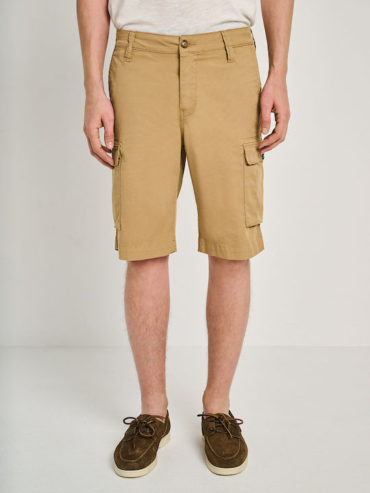 Staff Ανδρική Βερμούδα Cargo Brich Beige