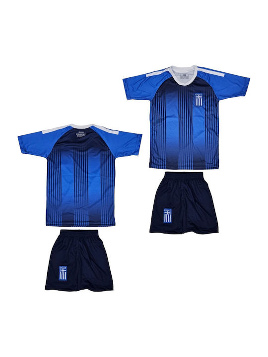 Kinder Fußball Satz Nationalmannschaft Griechenland 2026 Blau Balón de Oro Unisex Kinder Blau Ab7774