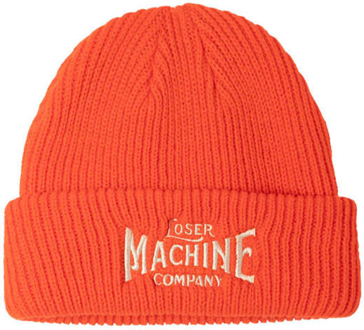 Beanie Unisex Σκούφος Πλεκτός σε Πορτοκαλί χρώμα