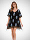 Suga Women's Mini Beach Caftan Black