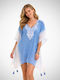 Suga Women's Beachwear Caftan Blue