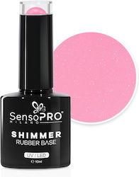 Shimmer Rubber Base Sensopro Milano #61 Pink Pa...