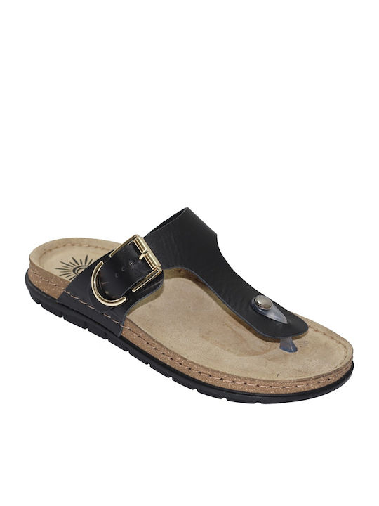 Sienna Leder Flache Damen Sandalen Anatomisch Grün