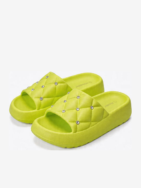 Γυναικεία Σανδάλια Flatforms Πράσινα