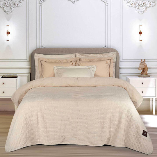 Greenwich Polo Club 4456 Pique Blanket Super Double 220x240cm Ecru