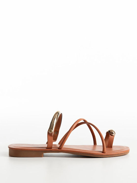 Bozikis Flache Sandalen Für Damen Braun K26-301...