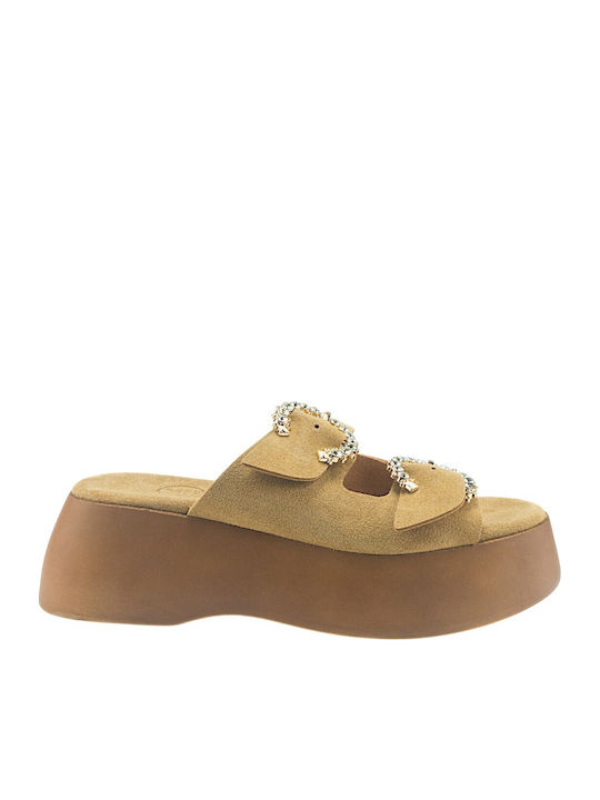 Plato Women's Flat Sandals Beige