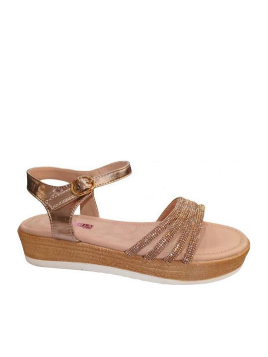Kids' Anatomic Gold Sandals
