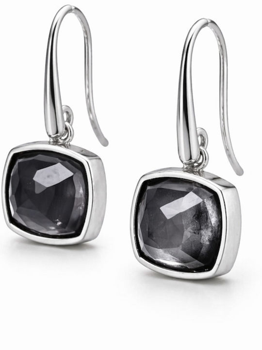 Enotia Silver Dangle Earrings with Stones Enotia Silver Dangle Earrings with Stones