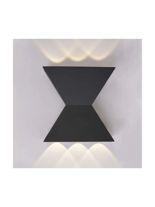 Lightex Светлинa За Стена LED Черна