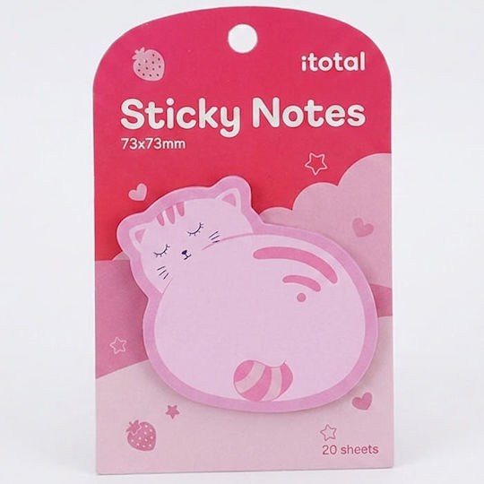 Hârtie Autocolantă de Notițe I-total 73x73mm 20 Foi Cat 2 Xl3102c