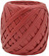 Νήμα Ribbon Metallic Leather 5-7mm Κόκκινο Ματ