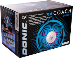 Μπαλάκια Πινγκ-πονγκ Donic P40+ 2** Coach Seam 120pcs White-250819003044 Μπαλάκια Πινγκ-πονγκ Donic P40+ 2** Coach Seam 120pcs White-250819003044