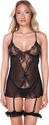 Mini Tight Babydoll Garter Black