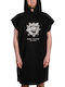 The Dudes Beach Poncho Black